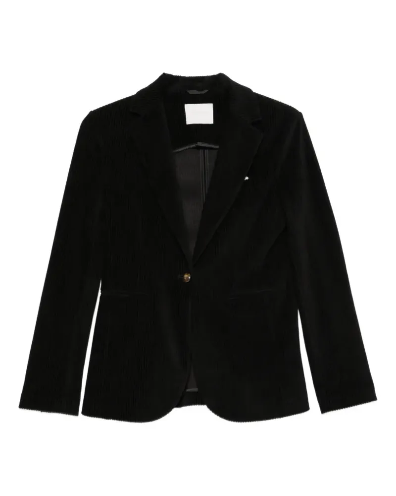 CIRCOLO 1901 Einreihige Jacke aus Cord - Schwarz Schwarz