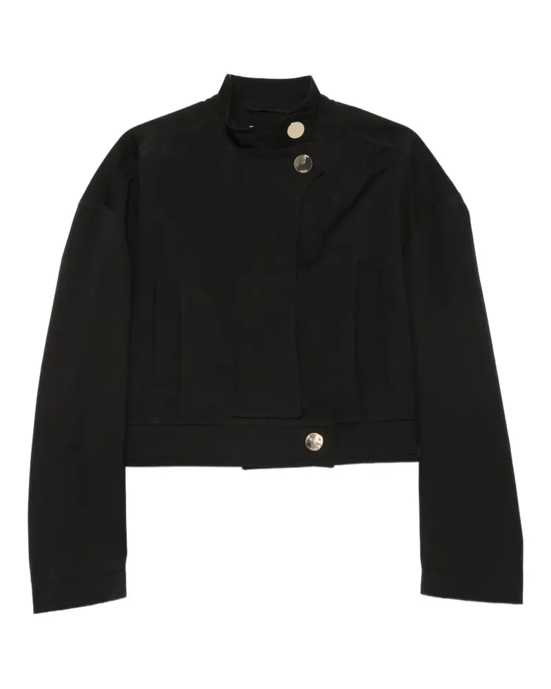 SPORTMAX cotton cropped jacket - Schwarz Schwarz