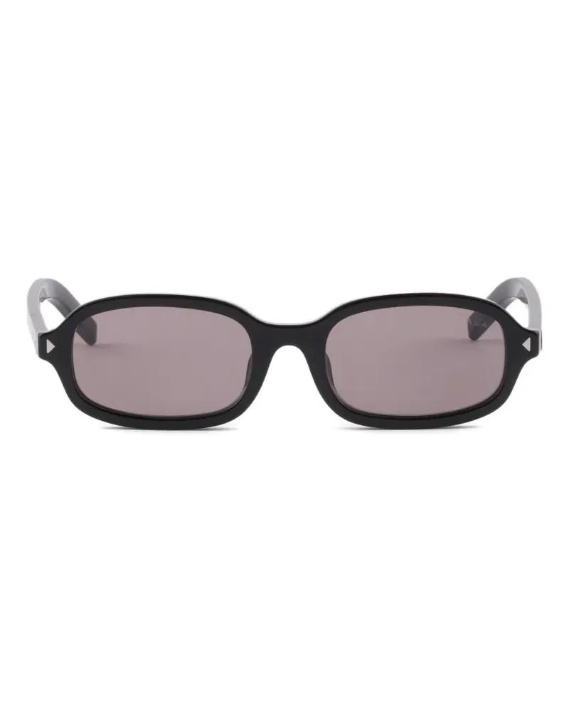 Prada sunglasses with the iconic metal plaque - Schwarz Schwarz