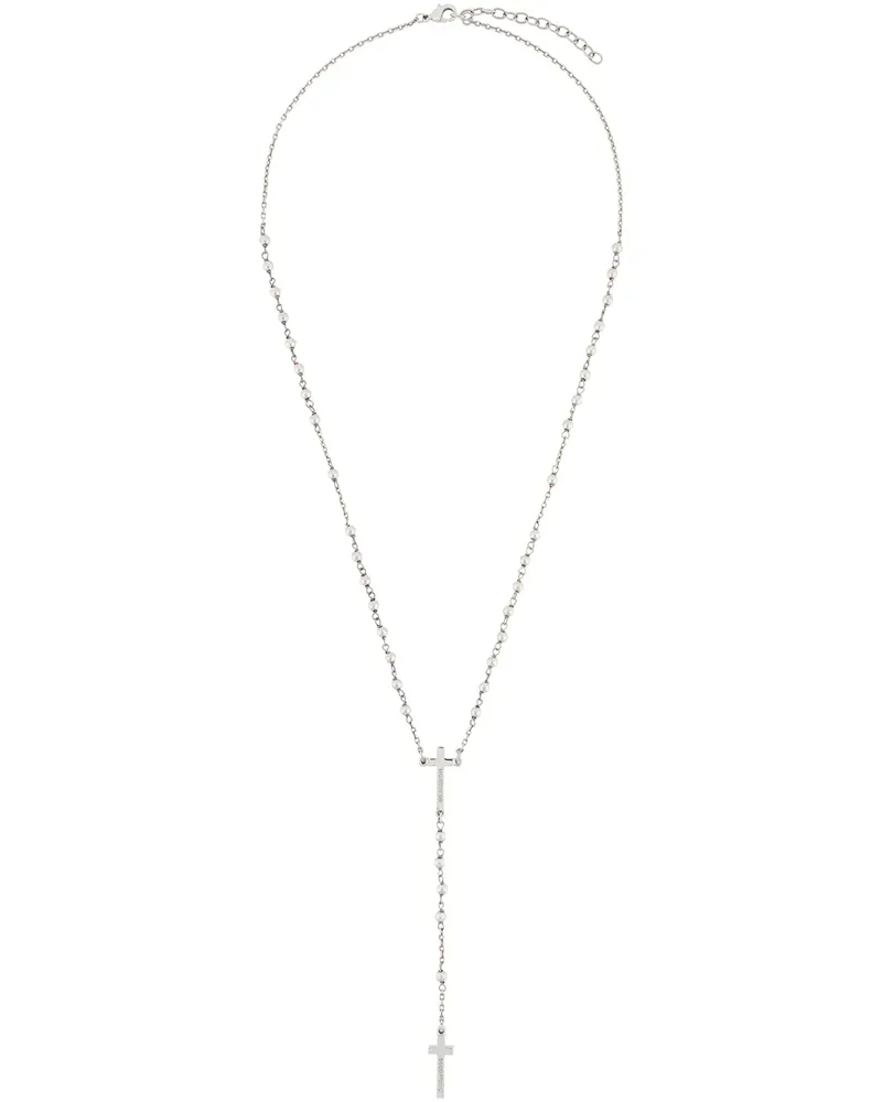 Dsquared2 Halskette im Rosenkranz-Design - Metallic Metallic