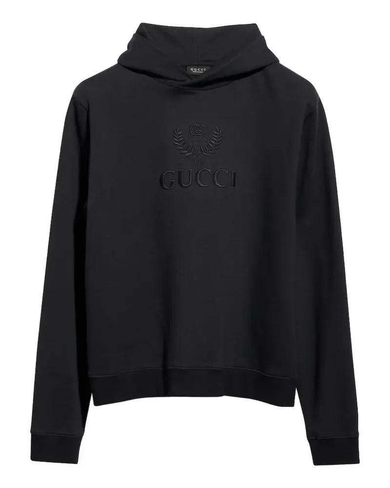 Gucci cashmere jersey sweatshirt with embroidery - Schwarz Schwarz