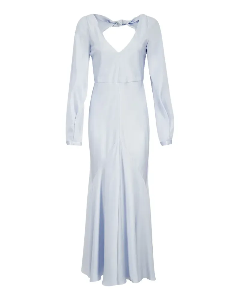 Gabriela Hearst Peyton knot-detail maxi dress - Blau Blau