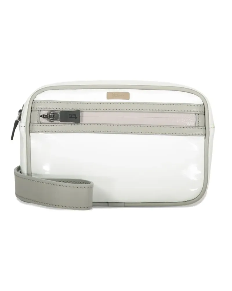 Herno Gürteltasche mit Logo-Patch - Weiß Weiß