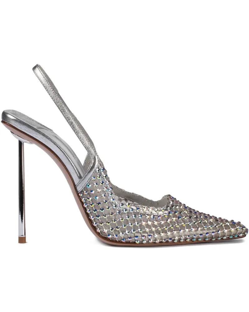 Le Silla Gilda Slingback-Pumps 120mm - Weiß Weiß