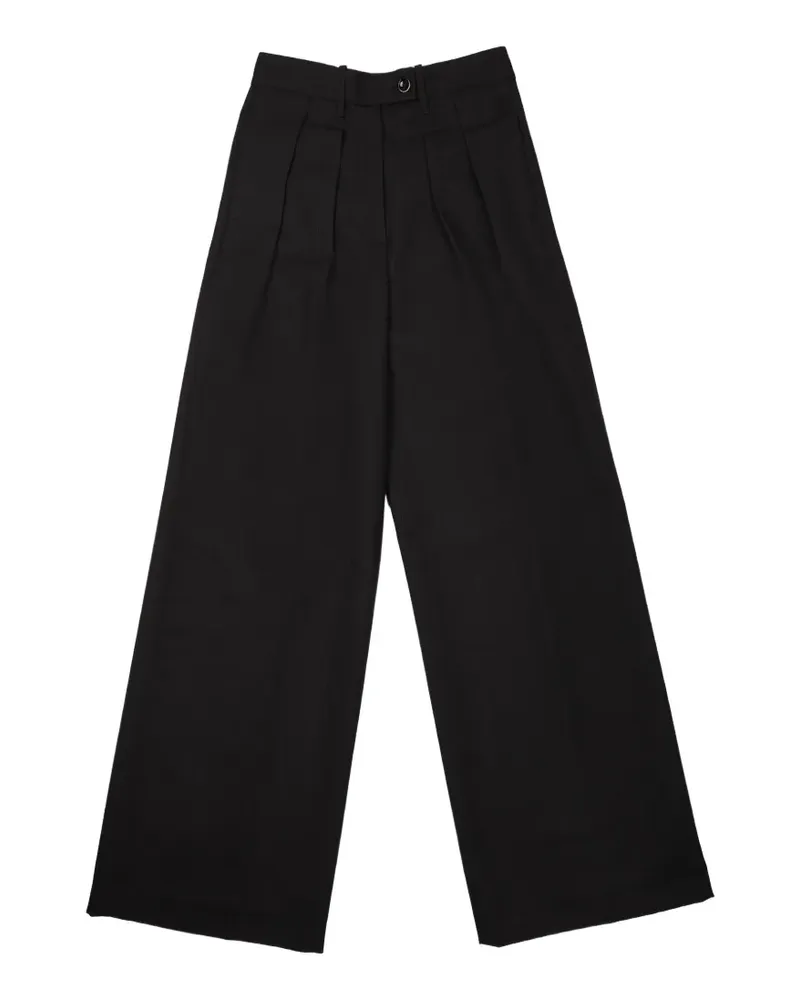 nine:inthe:morning pleated wide-leg trousers - Braun Braun