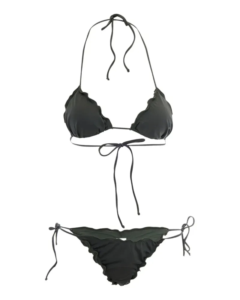 MC2 Saint Barth ruffled-trim bikini - Grau Grau