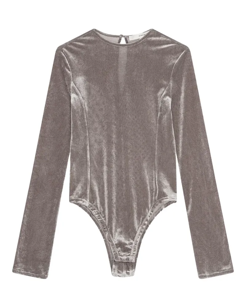 REMAIN Body aus Samt - Grau Grau