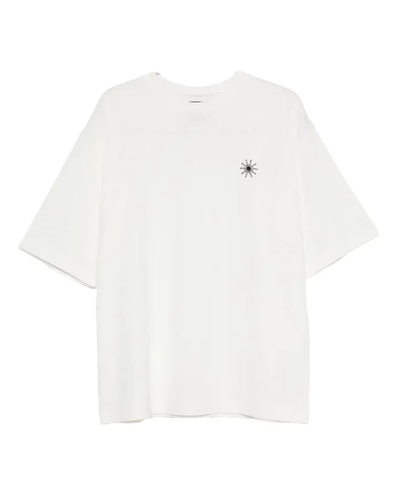 HTC Hollywood Trading Company studded-embellishment T-shirt - Weiß Weiß