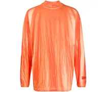 Klassischer Rollkragenpullover - Orange