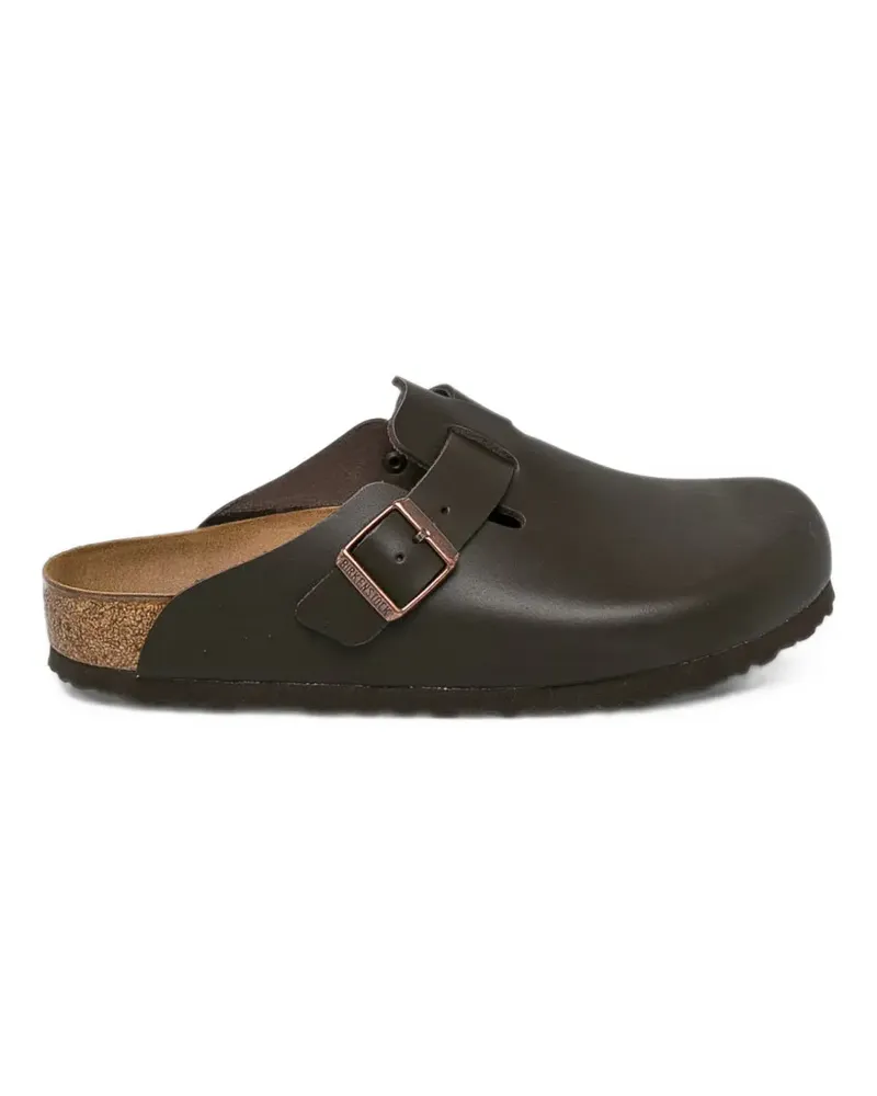 Birkenstock Boston Mules aus Leder - Braun Braun