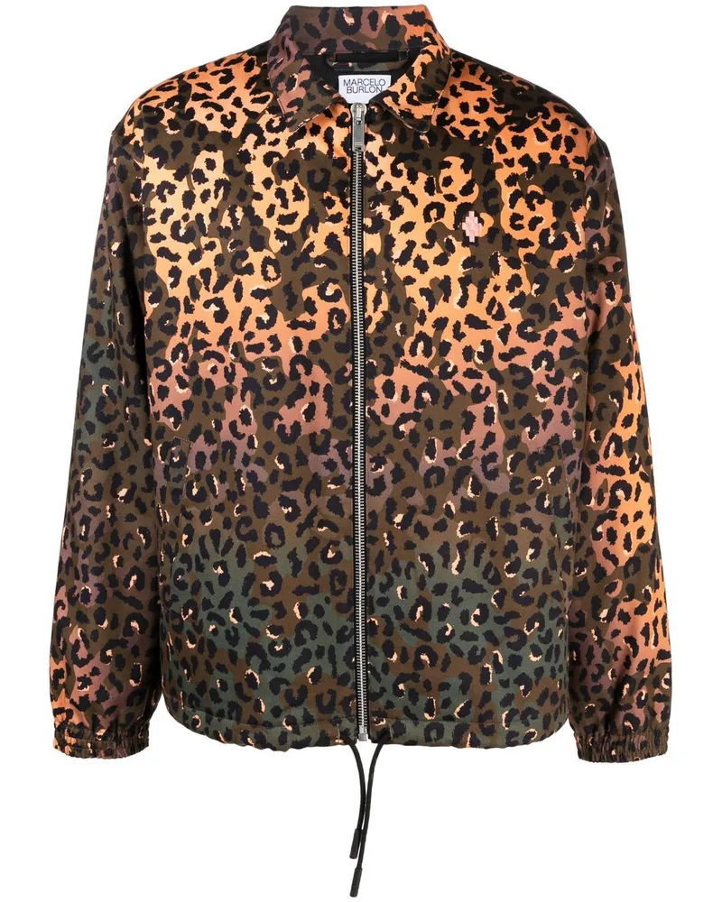 Marcelo Burlon | County of Milan Jacke mit grafischem Print Braun