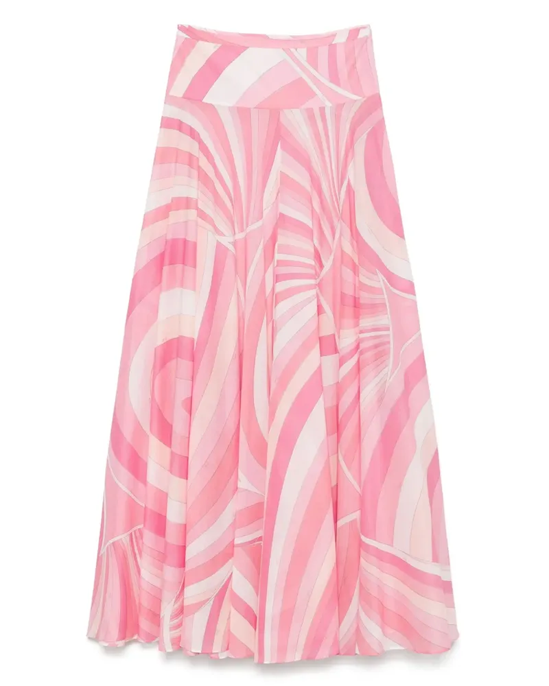 Emilio Pucci Rock mit Iride-Print - Rosa Rosa