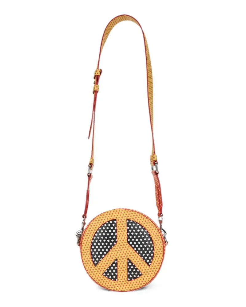 Moschino polka-dot peace-sign belt bag - Gelb Gelb
