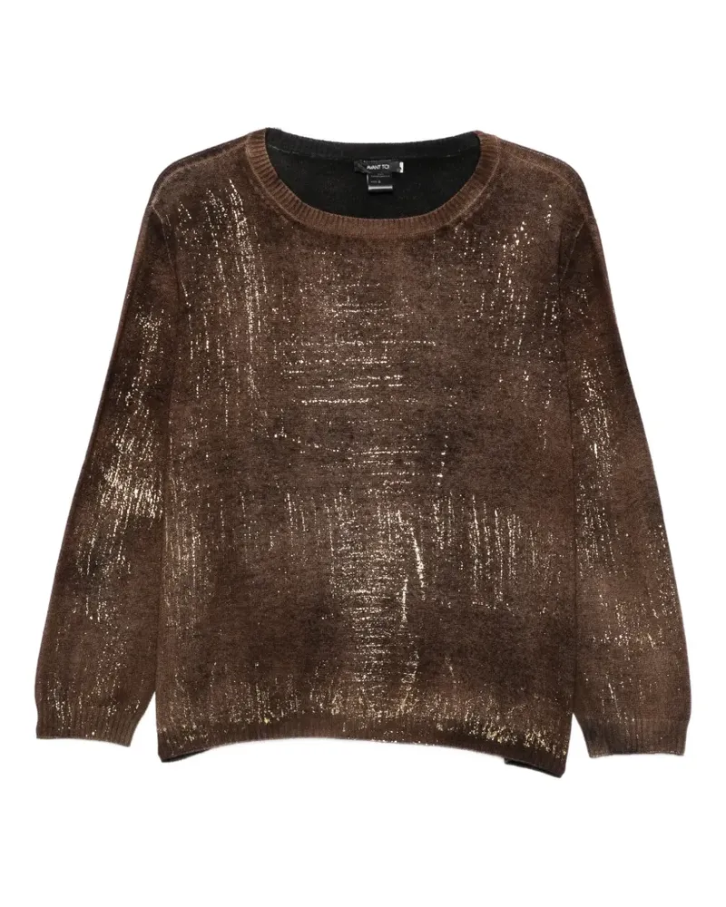 Avant Toi Pullover mit Rollkragen - Braun Braun
