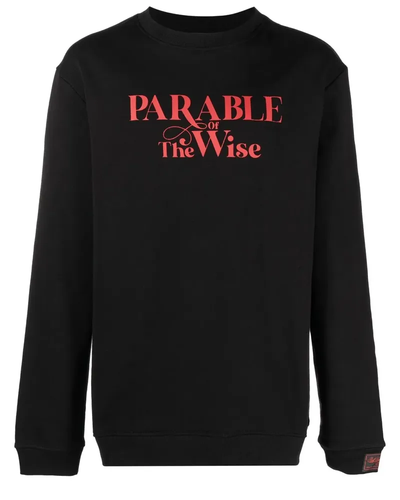 Raf Simons Sweatshirt mit Text-Print - Schwarz Schwarz