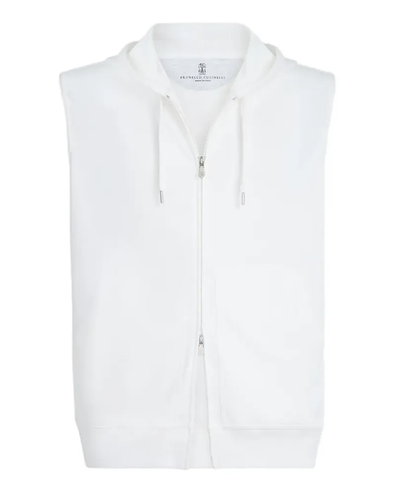 Brunello Cucinelli Ärmellose Kapuzenjacke - Nude Nude