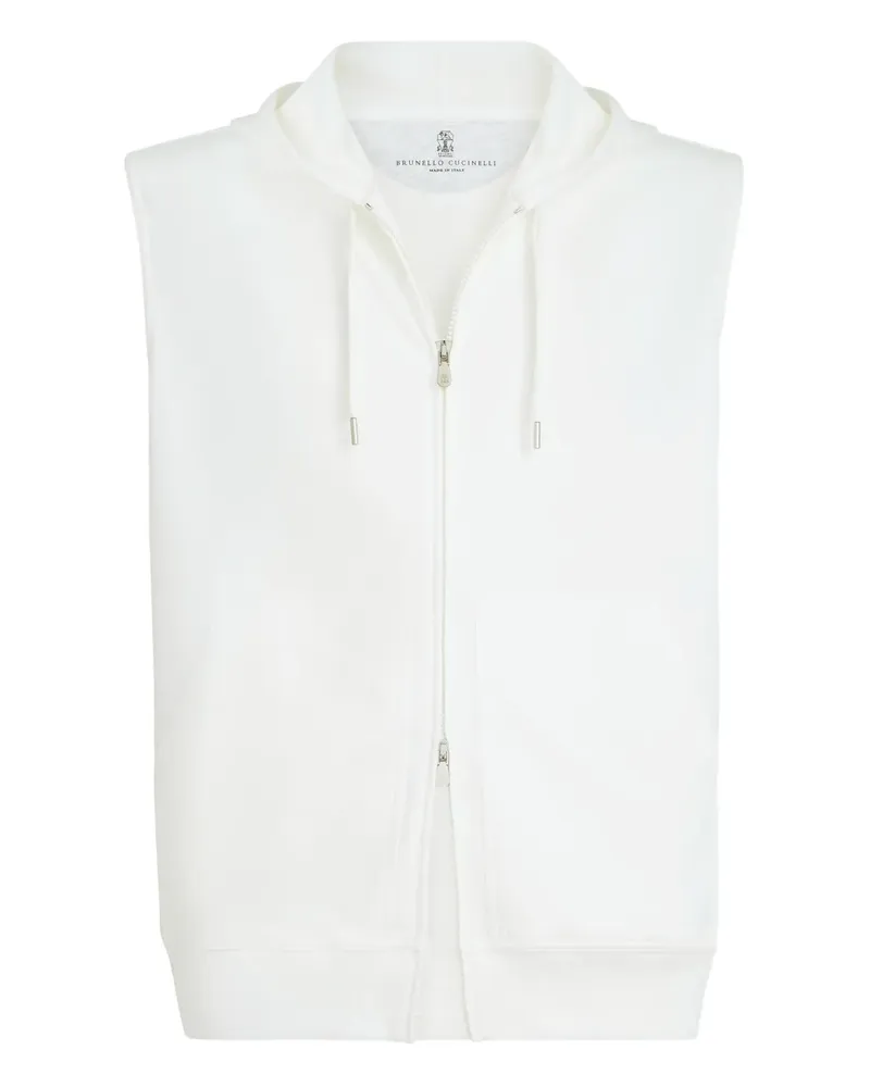 Brunello Cucinelli Ärmellose Kapuzenjacke - Nude Nude