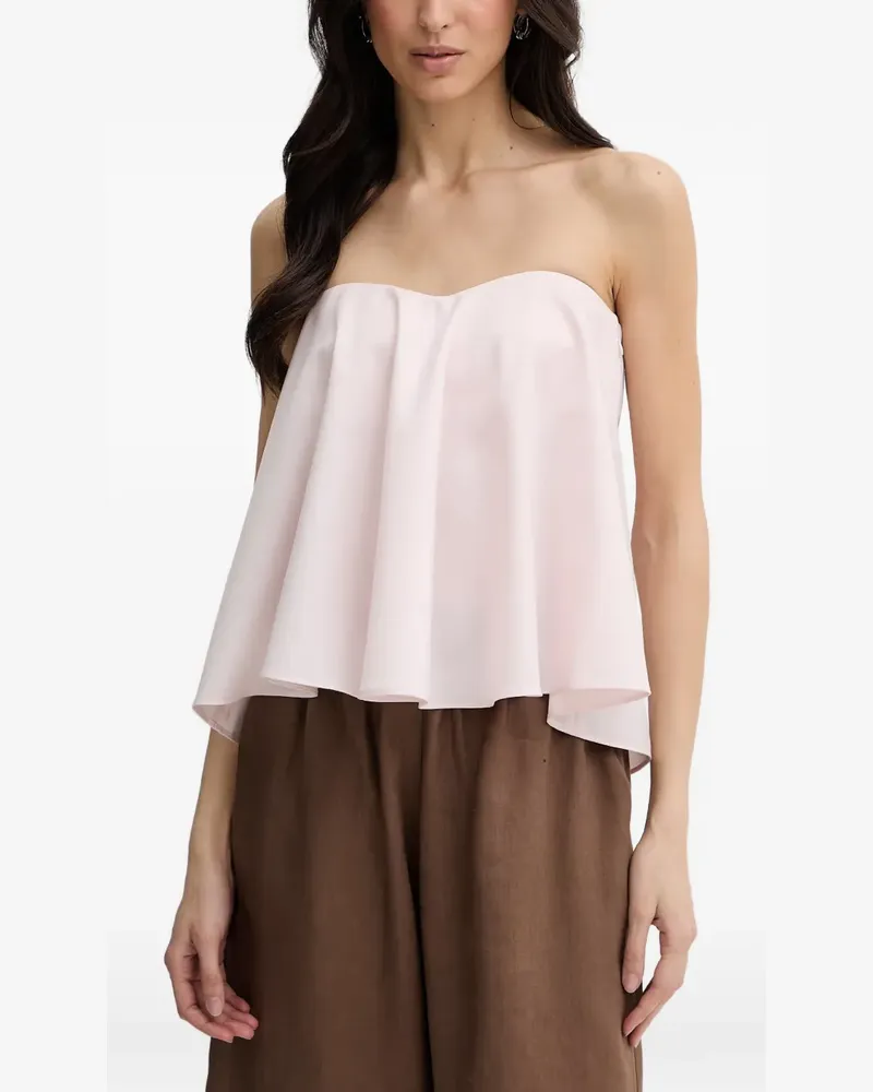 Twin-Set Samba Bandeau-Top mit Falten - Rosa Rosa