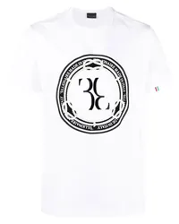 Billionaire T-Shirt mit Logo-Print Weiß