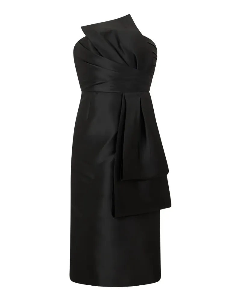 Alberta Ferretti Drapiertes One-Shoulder-Midikleid - Schwarz Schwarz