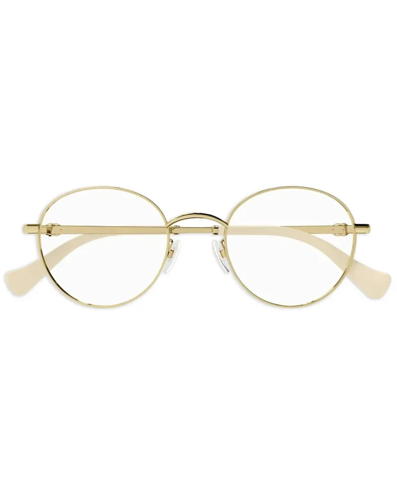 Gucci Brille mit rundem Gestell - Gold Gold