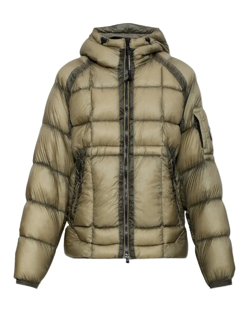 C.P. Company D.D. Gesteppte Shell Kapuzenjacke - Grün Grün