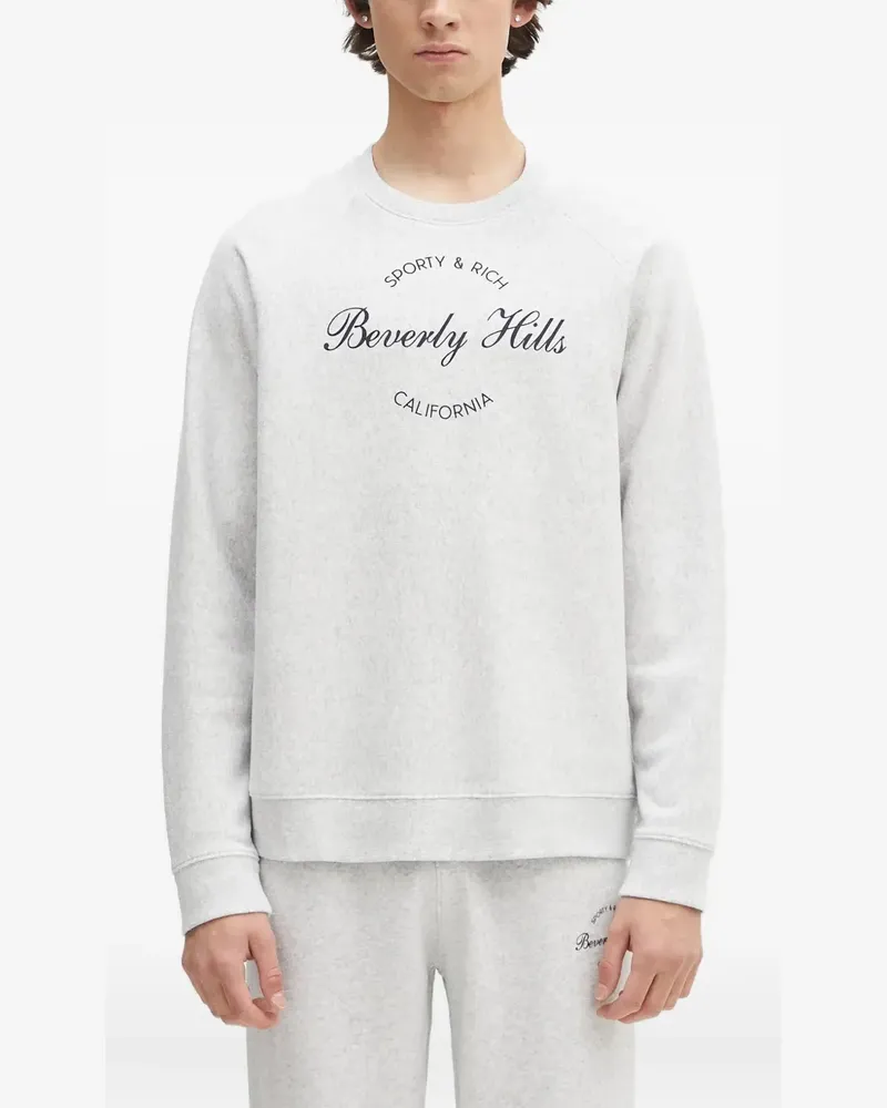 SPORTY & RICH Beverly Hills Sweatshirt - Grau Grau