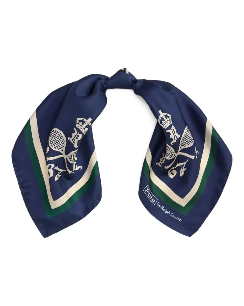 Ralph Lauren Bandana aus Seide - Blau Blau