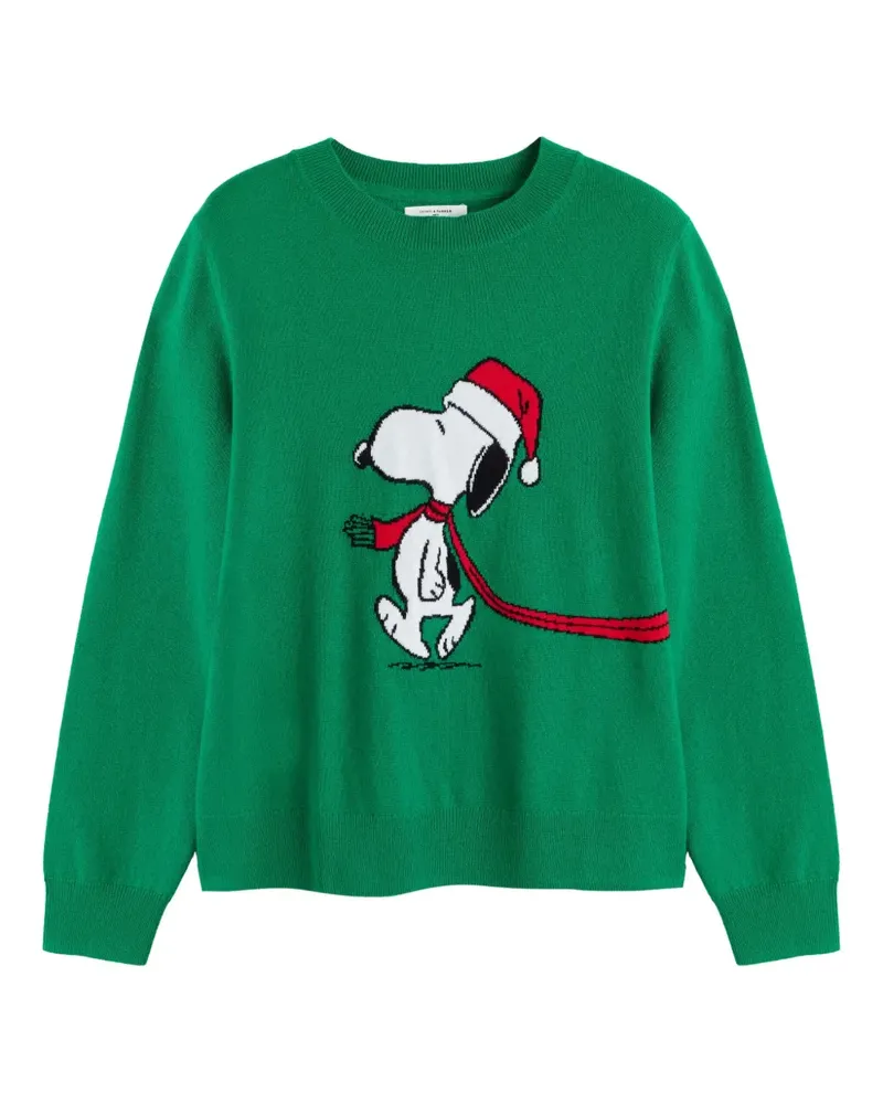 Chinti & Parker Snoopy Holiday Pullover - Grün Grün