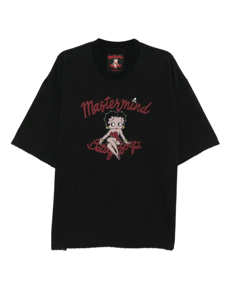 Mastermind World x Betty Boop T-Shirt mit Logo-Print - Schwarz Schwarz