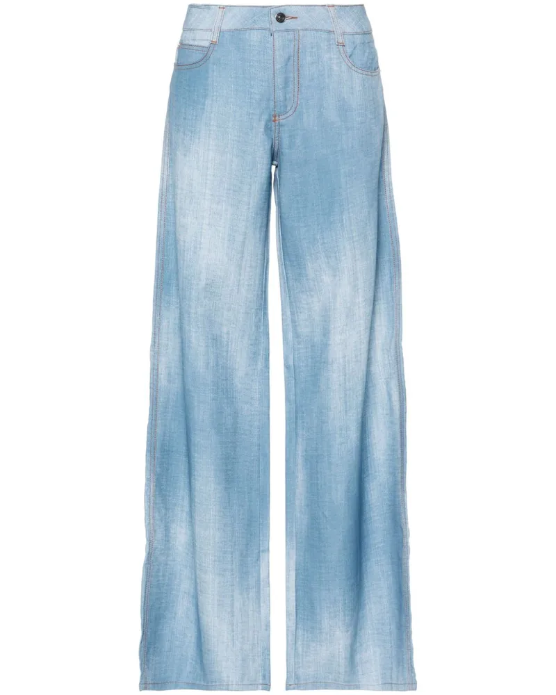 Ermanno Scervino Gerade Maroccain Hose - Blau Blau