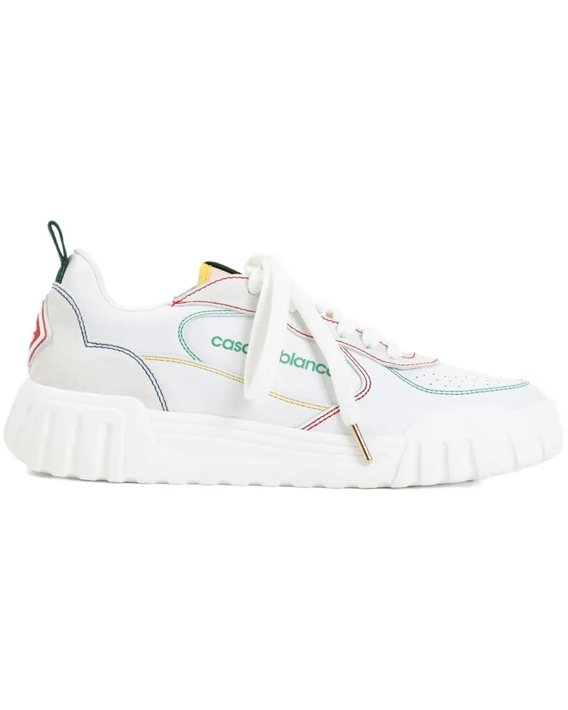 Casablanca Paris Sneakers mit Logo-Print - Weiß Weiß