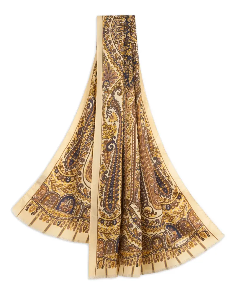 Etro Schal mit Paisleymuster - Nude Nude