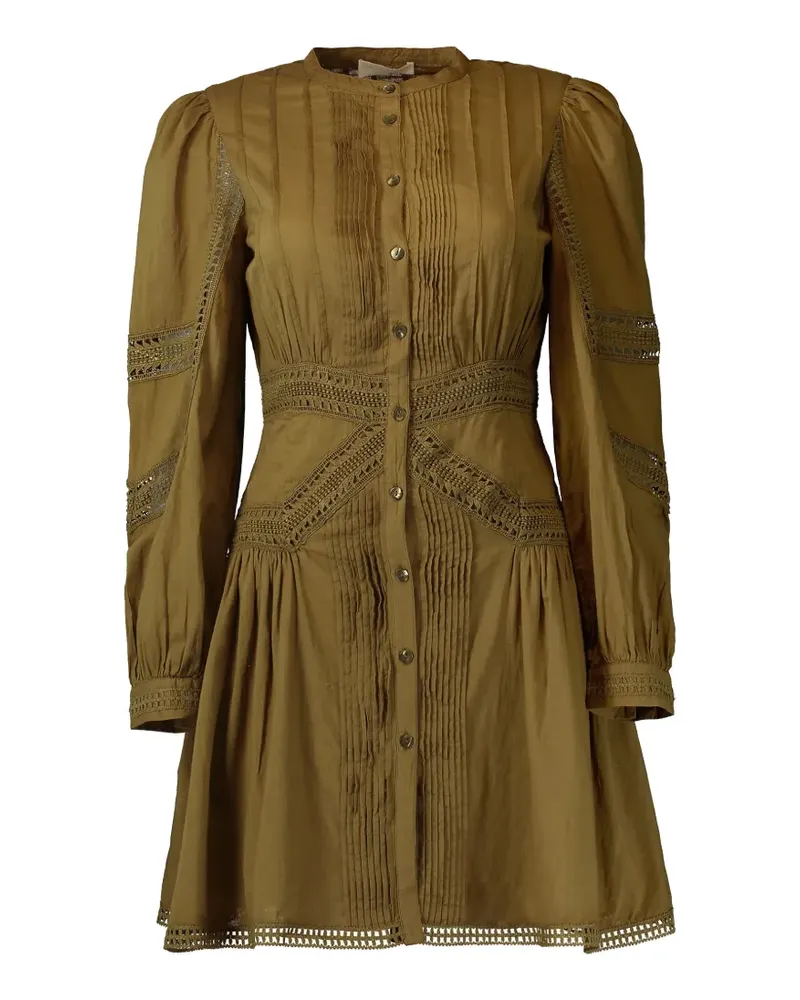 Ulla Johnson Elysia Minikleid mit Spitzenbesatz - Grün Grün