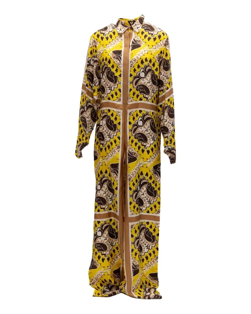 Valentino Garavani paisley-print wide-leg jumpsuit - Gelb Gelb