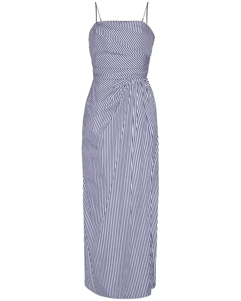Adam Lippes Cari Midikleid - Blau Blau