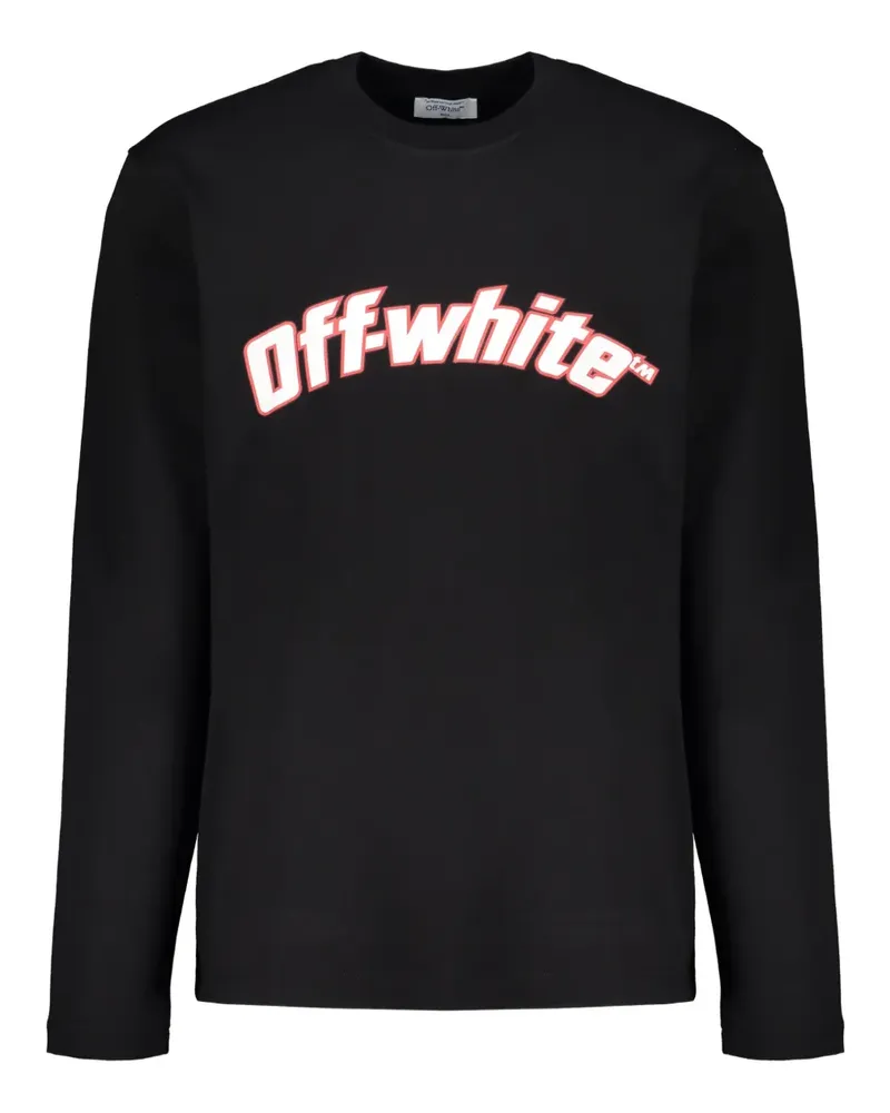 OFF-WHITE graphic long-sleeve T-shirt - Schwarz Schwarz