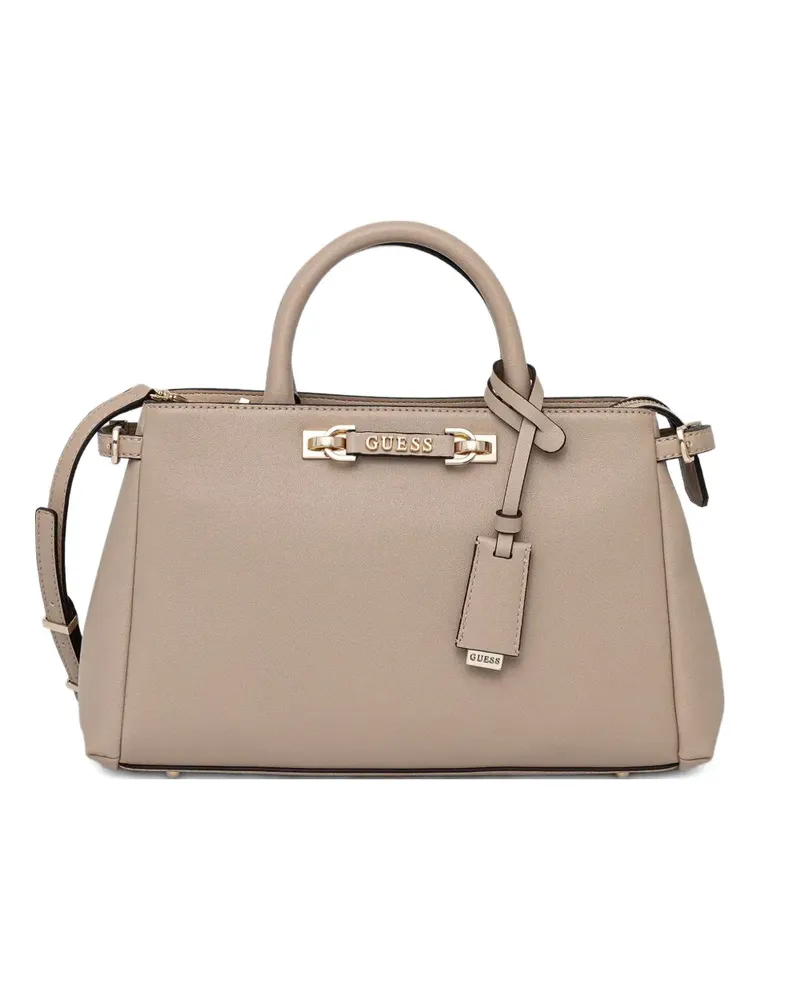 Guess Umhängetasche mit Logo-Schild - Nude Nude