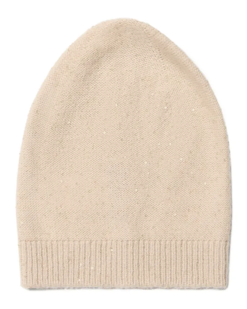 Fabiana Filippi sequin-embellished beanie hat - Nude Nude