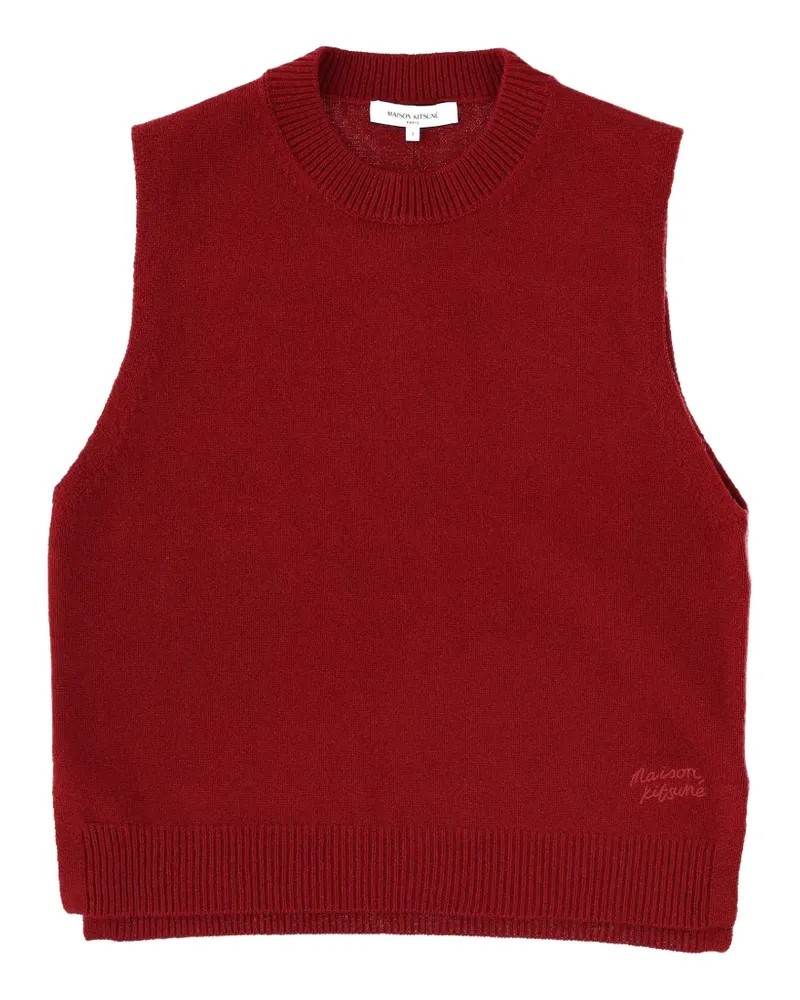 Kitsuné crew-neck knitted vest - Rot Rot