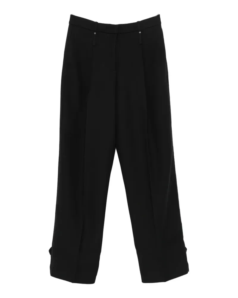 Stine Goya pressed-crease buttoned-cuff trousers - Schwarz Schwarz