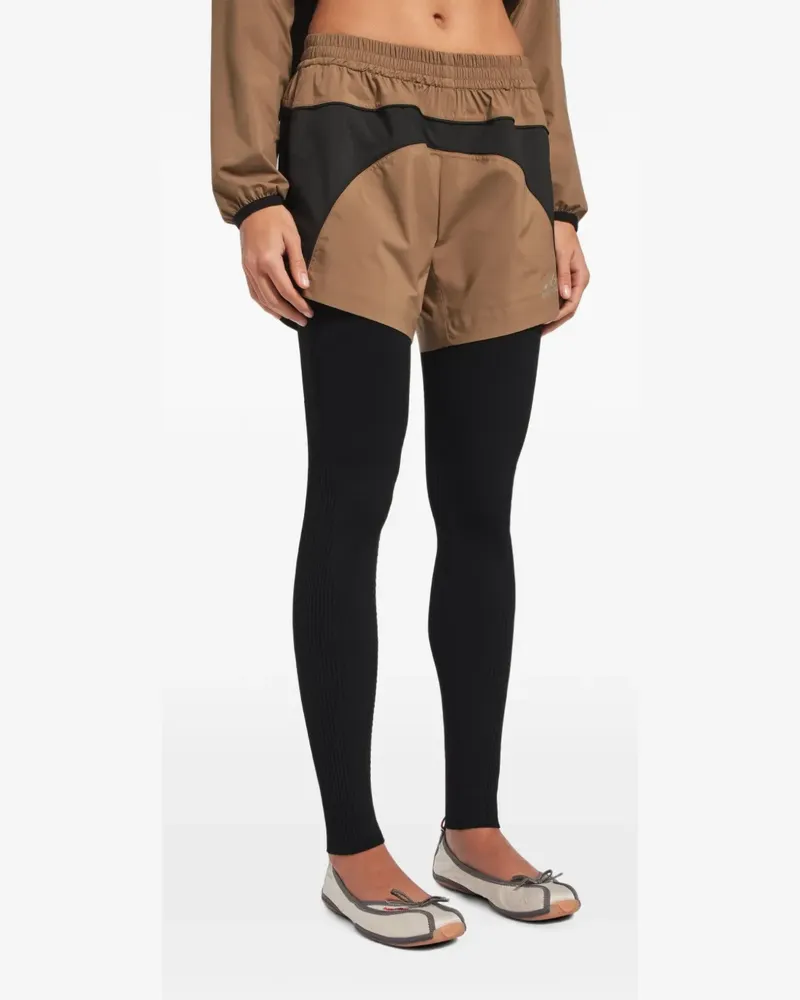 Balenciaga Shorts mit Logo-Print - Braun Braun