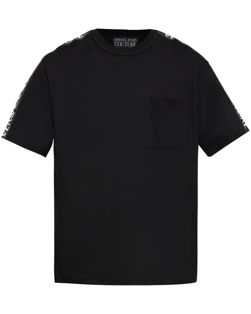Versace Jeans T-Shirt mit Logo-Print - Schwarz Schwarz