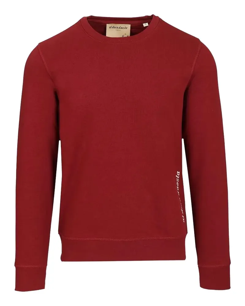 Al Duca D’Aosta 1902 slogan-print sweatshirt - Rot Rot