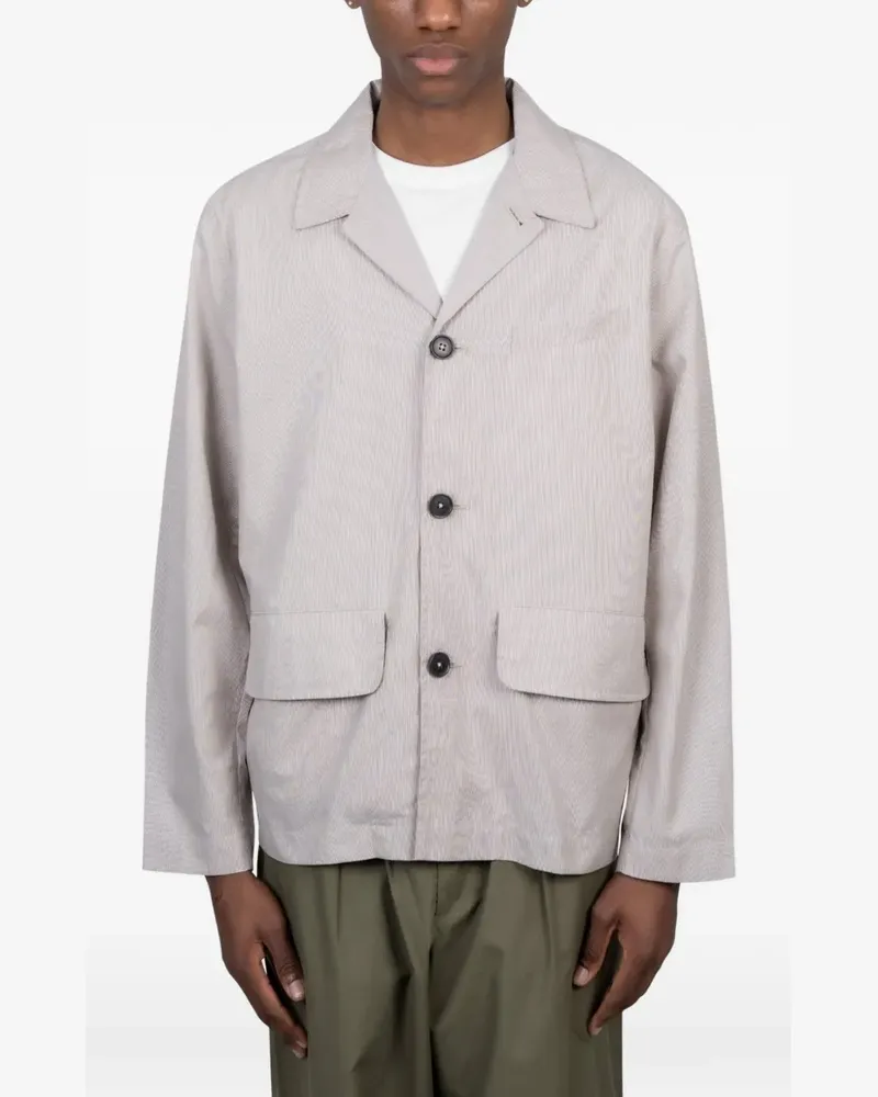 Universal Works Franck buttoned cotton jacket - Nude Nude