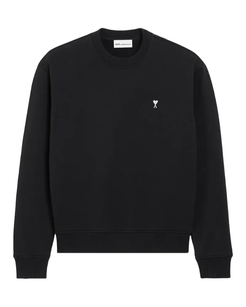 AMI Paris black cotton Ami De Coeur sweatshirt - Schwarz Schwarz