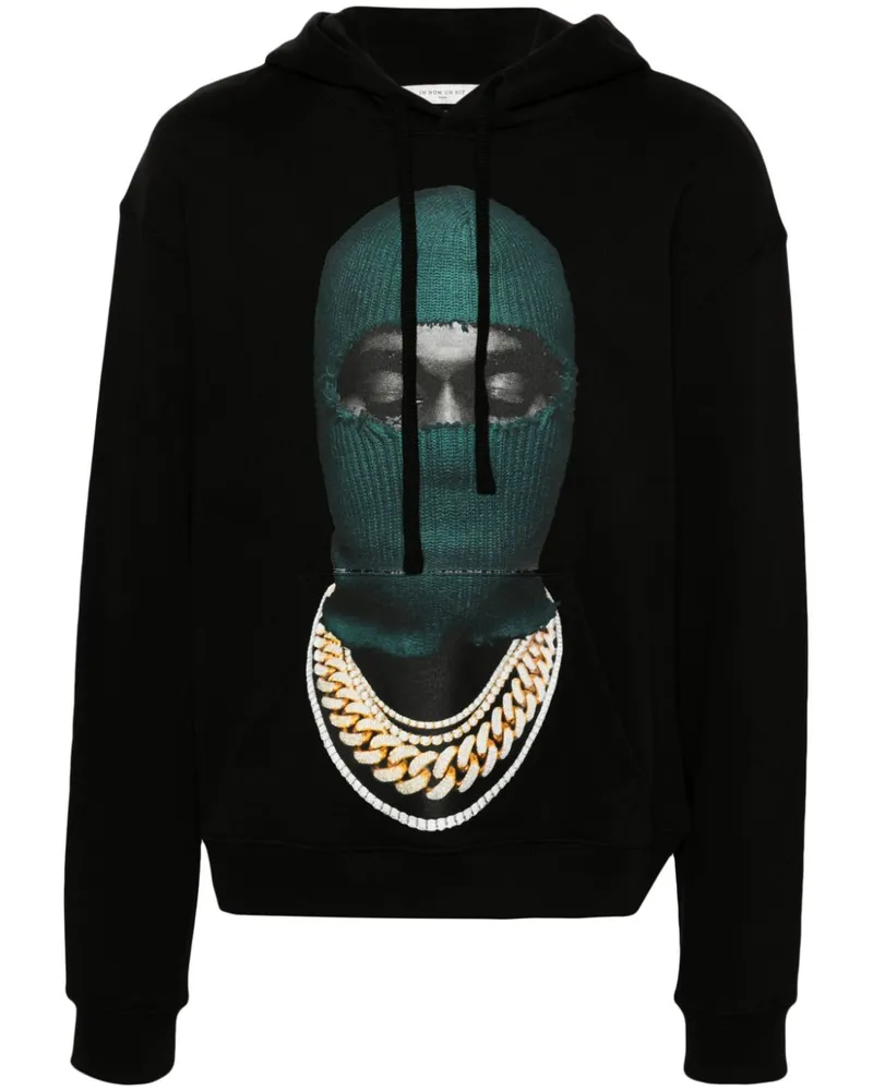 IH NOM UH NIT Mask Hoodie Schwarz