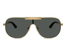 Getönte Pilotenbrille - Gold