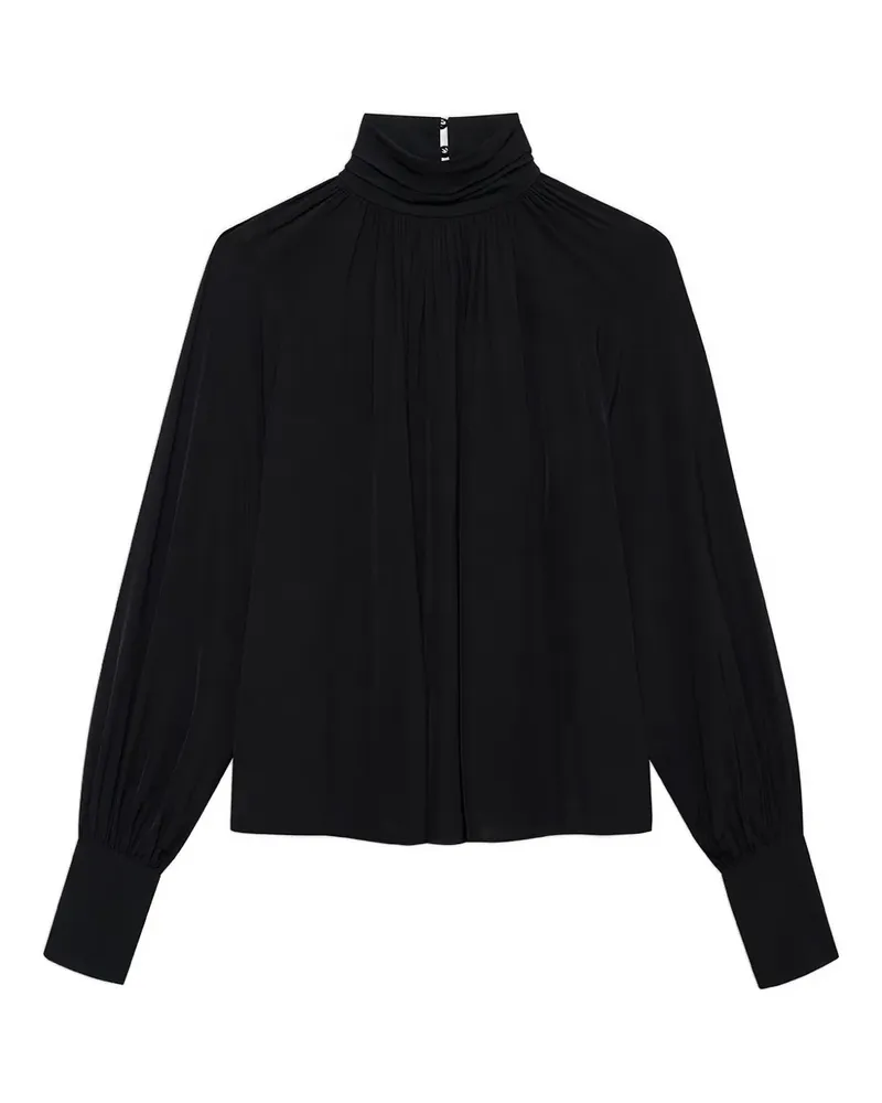 Anine Bing Drapierte Anne Bluse - Schwarz Schwarz