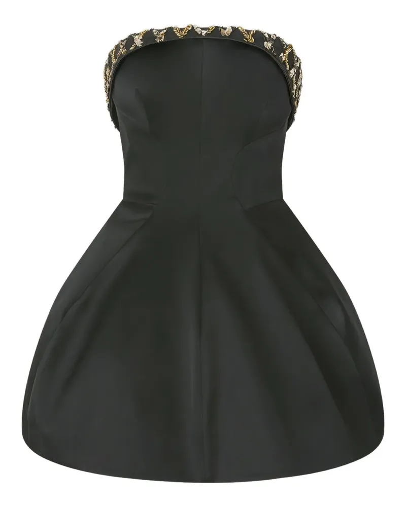 Genny Verziertes Kleid - Schwarz Schwarz